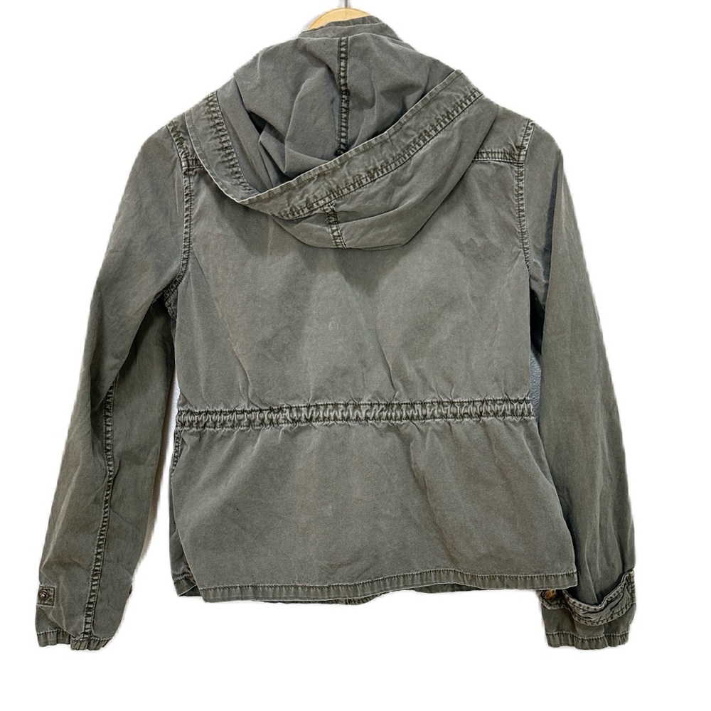 Aritzia Talula‎ Trooper Jacket Gray Utility Pocket Hooded Women’s Small - Picture 2 of 4